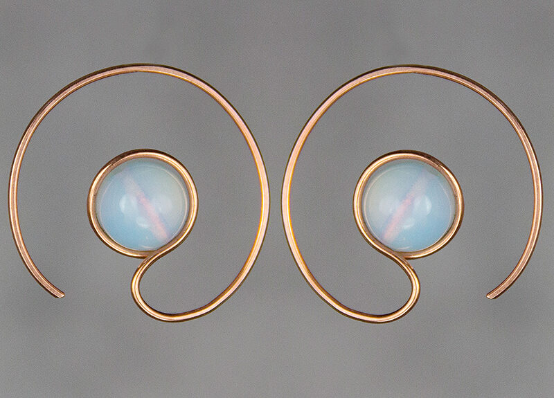 Gold Ohrstecker mit Opal