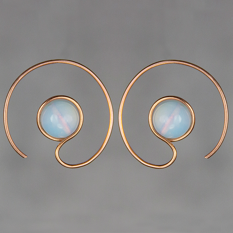Gold Ohrstecker mit Opal